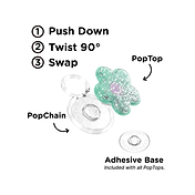 Tidepool Squishy Star Daisy Turquoise &mdash; PopTop image number 2